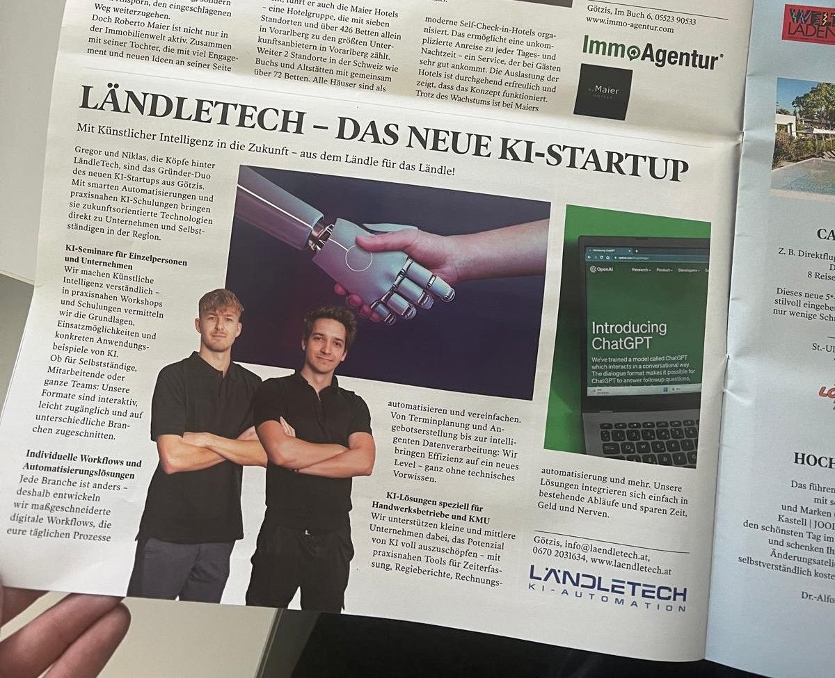 Ländletech erreicht ersten Meilenstein